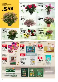 Volantino Bennet Pagina 24: Alimento umido per gatti Purina One €1,99, Rosa €2,99