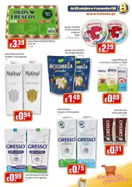 Folheto Bolama Página 11: Matinal leite selecionado magro/meio gordo €0,94, Leite Gresso s/lactose magro/meio gordo €0,99