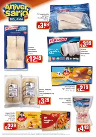 Folheto Bolama Página 8: Filetes pescada do cabo coelho & dias €3,69, Rissóis joledila carne camarão especial €3,29