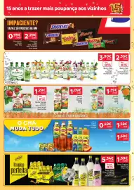 Folheto Amanhecer semana 43 Página 4: Água c/Gás Pedras €3,00, Chocolate Snickers €2,29