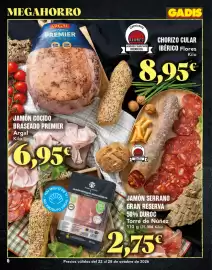 Folleto Gadis semana 43 Página 6: Argal jamón cocido braseado premier €6,95