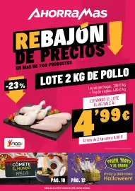 Folleto AhorraMas semana 43 Página 1: AHORRAMas REBAJON DE PRECIOS EN MÁS DE 700 PRODUCTOS -23% VADB ADB APOYO AL DEPORTE