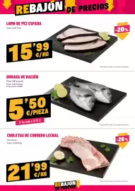 Folleto AhorraMas semana 43 Página 6: Chuletas de cordero lechal €21,99, Lomo de pez espada €15,99