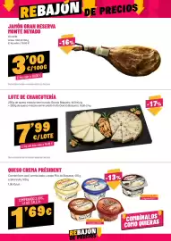 Folleto AhorraMas semana 43 Página 8: President queso crema €1,69, Lote de charcutería €7,99
