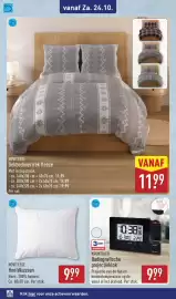 ALDI folder | Weekend Pagina 10: Novitesse Hoofdkussen €9,99, Krontaler Radiografische projectieklok €9,99