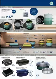 Strasser Markt Flugblatt Seite 3: Bratpfanne mit Deckel Profi Emaille €62,49, Bratpfanne mit Deckel Profi Emaille €64,99