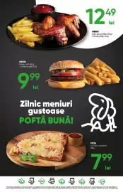 Catalog PROFI săptămâna 43 Pagină 17: Pizza cu șuncă și brânză €7,99, Meniu aripi de pui bbq €12,49