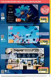 Euronics Berlet Prospekt woche 43 Seite 3: LG OLED65G69LS €1.799,00, TCL 75" QLED €599,00