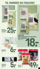 REMA 1000 tilbudsavis uge 44 Side 15: Dogman Hundesnacks €49,00, REMA 1000 Solsikkefrø eller mejsebolde €25,00