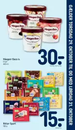 REMA 1000 tilbudsavis uge 44 Side 33: Ritter Sport €15,00, Häagen-Dazs is €30,00