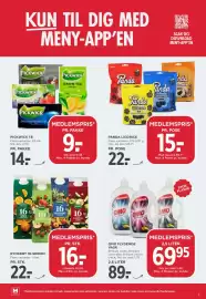 MENY tilbudsavis uge 43 Side 3: OMO FLYDENDE VASK €89,00, RYNKEBY 16-SERIEN €22,00