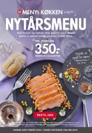 MENY tilbudsavis uge 43 Side 35: NYTÅRSMENU €350,00, Børnemenu €99,00
