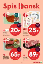 SPAR tilbudsavis uge 43 Side 10: Peber Steaks af Tykstegsfilet af Dansk Oksekød €65,00, Them Skiveost €25,00
