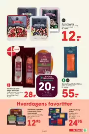 SPAR tilbudsavis uge 43 Side 12: Gestus Topping €12,00, Steff Houlberg Pølser €24,95
