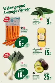 Min Købmand tilbudsavis uge 43 Side 2: Grøn Balance Økologisk Agurk €9,00, Gestus Danske Snackrødder €6,00