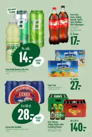 Min Købmand tilbudsavis uge 43 Side 9: Coca-Cola, Fanta, Tuborg Squash, Sprite, Fuze, Ramlösa eller Schweppes €17,00