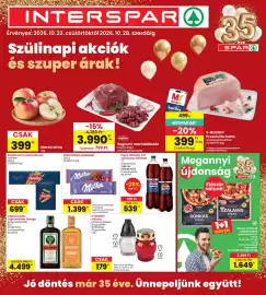 Interspar akciós újság hét 43 Oldal 1: S-BUDGET Prosciutto Cotto €399,00, Regnum marhalábszár €3.990,00