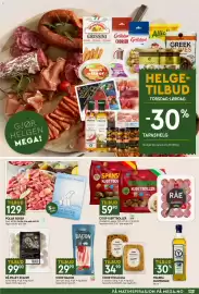 Coop Mega kundeavis Side 3: Rå pillet scampi €99,00, Coop Focaccia €34,90