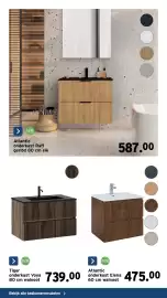 GAMMA folder | Sanitair Pagina 18: Tiger onderkast Voya €739,00, Atlantic onderkast Elena €475,00