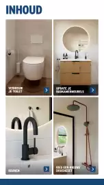 GAMMA folder | Sanitair Pagina 2: INHOUD VERNIEUW JE TOILET UPDATE JE BADKAMERMEUBELS KRANEN > KIES EEN NIEUWE DOUCHESET