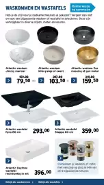GAMMA folder | Sanitair Pagina 20: Atlantic wastafel Kyra €293,00, Atlantic daytone wastafel €396,00