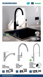 GAMMA folder | Sanitair Pagina 30: Atlantic keukenkraan colin €119,00, Atlantic keukenkraan hunter chroom €129,00