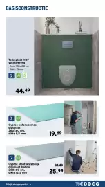 GAMMA folder | Sanitair Pagina 59: Gyproc stoatbestendige gipsplaat Habito €25,99, Gyproc waterwerende gipsplaat €19,69