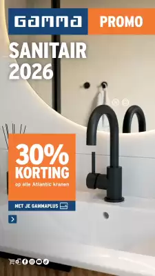 GAMMA | Sanitair (geldig t/m 31-12)