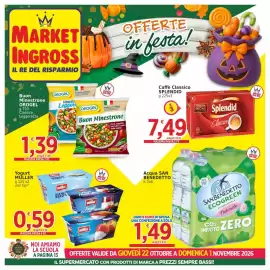 Volantino Market Ingross Pagina 1: Buon Minestrone OROGEL €1,39, Acqua San Benedetto Ecogreen €1,49