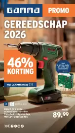 GAMMA folder | Gereedschap Pagina 1: Bosch 18V accu schroefboormachine EasyDrill €89,99