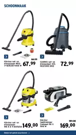 GAMMA folder | Gereedschap Pagina 44: Kärcher nat- en droogzuiger €149,00, Kärcher tapijtreiniger compact se 3 €169,00