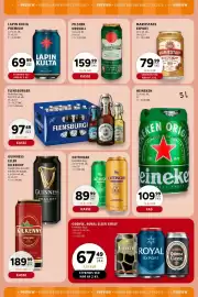 Scandinavian Park reklamblad Sida 19: Heineken €109,99, Lapin Kulta Premium €69,99
