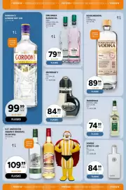 Scandinavian Park reklamblad Sida 32: Zubrowka bison grass vodka €74,99, O.p. anderson aquavit original eller dill €109,99