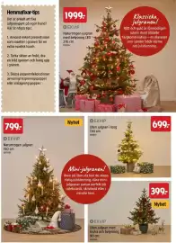 Jula reklamblad Sida 11: Ekvip naturtrogen julgran €799,00, Ekvip liten julgran med kruka och belysning €399,00