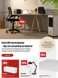 Jula reklamblad Sida 33: Anslut Skrivbordslampa LED €299,00, Anslut kabelgömma €149,00