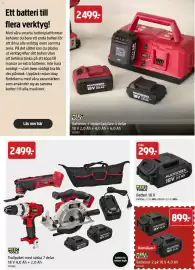 Jula reklamblad Sida 38: MeeC Tools Batteri 18 V €299,00, MeeC Tools Trallpaket med väska 7 delar €2.499,00
