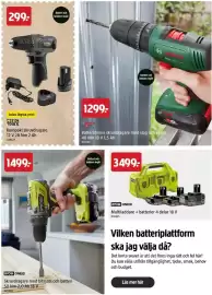 Jula reklamblad Sida 39: Ryobi skruvdragare med bitssats och batteri €1.499,00