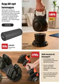 Jula reklamblad Sida 56: Kayoba justerbar hantel €1.799,00, Kayoba massagerulle €199,00