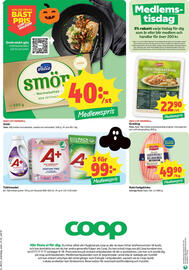 Coop reklamblad vecka 44 Sida 12: Valio smör €40,00, Scan Kokt helgskinka €49,90