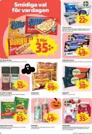 Coop reklamblad vecka 44 Sida 4: Crème fraiche €22,00, Hälsans Kök vegetariskt protein €85,00