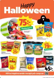 Coop reklamblad vecka 44 Sida 8: Fazer chokladpåsar €50,00, Almondy tårta €45,00