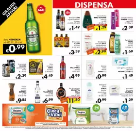 Volantino Eurospesa Pagina 14: Birra Weisse HB €1,49, Bagnodoccia Vidal assortiti €1,69
