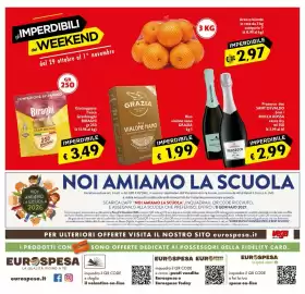 Volantino Eurospesa Pagina 16: Riso vialone nano Grazia €1,99, Grattuggiato fresco Granbiraghi Biraghi €3,49