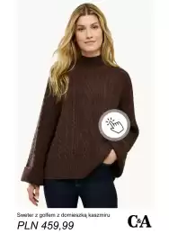 C&A gazetka tydzień 43 Strona 14: Sweter z golfem z domieszką kaszmiru C & A €459,99