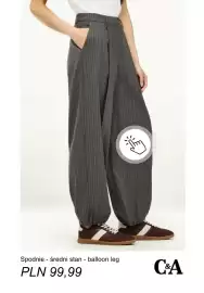 C&A gazetka tydzień 43 Strona 2: Spodnie średni stan balloon leg C & A €99,99