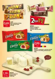 Food Plus folder Pagina 11: Lion baton, wybrane rodzaje €0,69, Magija batonik twarogowy €1,50