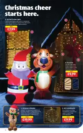 Aldi leaflet Page 14: Led twinkling orb €9,99, C. Christmas Inflatable €19,99