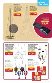 Aldi leaflet Page 15: Window Suction Light €3,49, Led Pyramid Tree €19,99