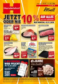 Handelshof Prospekt woche 44 Seite 1: ROTBARSCHEFILET €16,99, SCHWEINEKASSELER NACKEN €6,49