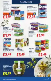 Lidl leaflet week 44 Page 11: Eridanous Antipasti Platter €3,49, Eridanous Vegetables in Tomato Sauce €1,99